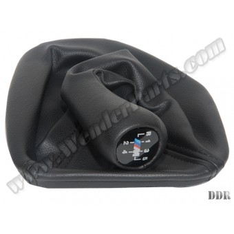 Topuzlu Vites Körüğü E39 -5 İleri- Man.Şanz; Siyah Suni Deri -///M-